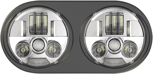 CUSTOM DYNAMICS ProBeam® LED Headlamps - FLTR - Chrome PB-RG13-C