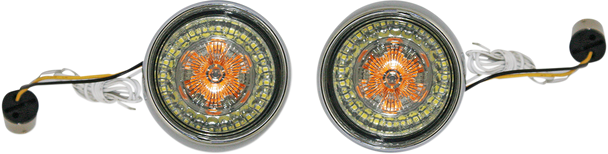 CUSTOM DYNAMICS Bullet Turn Signal - 1156 - Chrome - Smoke Lens PB-BB-AW-1156CS