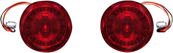 CUSTOM DYNAMICS Rear Turn Signal Insert - JAE Bases - Red PB-RR-JAE