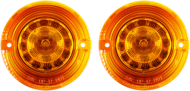 CUSTOM DYNAMICS Flat Signal Insert - 1156 - Amber PB-A-1156-T