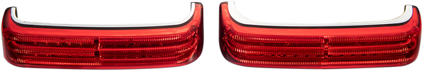 CUSTOM DYNAMICS Saddlebag Lights - BCM - Chrome/Red PB-SB-BCM-CR