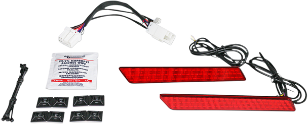 CUSTOM DYNAMICS Saddlebag Latch Lights - '97-'13 - Red CD-LATCH-HD-R