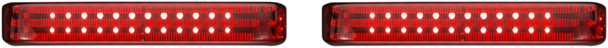 CUSTOM DYNAMICS Saddlebag LED Lights - Sequential - Chrome/Red PB-SBSEQ-SS6-CR