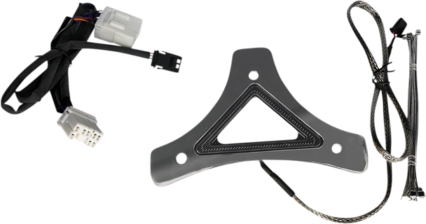 CUSTOM DYNAMICS LED Backrest Light - Run/Brake - Chrome CD-BR-HD-C