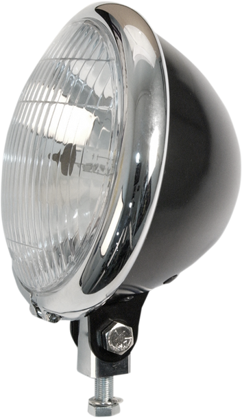 EMGO 5 3/4" Headlight Assembly - Black/Chrome 66-84151BCSD