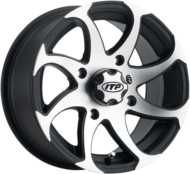 ITP Twister® Directional Wheel - Front/Rear | Right - Machined Black - 14x7 - 4/156 - 5+2 1422329536BR