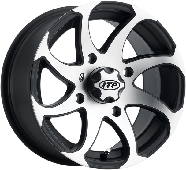 ITP Twister® Directional Wheel - Front/Rear | Left - Machined Black - 14x7 - 4/137 - 5+2 1422328536BL