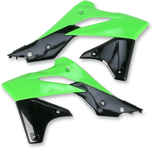 UFO Radiator Shroud - Green/Black - KXF 250 KA04725-999