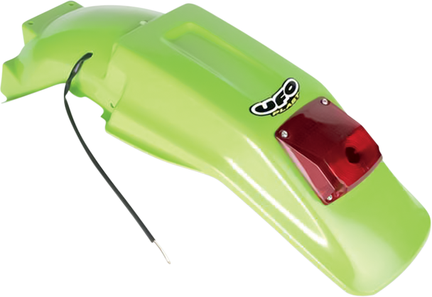 UFO Enduro Rear Fender - with Light - Green - KDX200 KA02715026