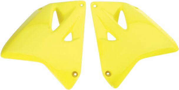 UFO Radiator Shrouds - RM Yellow - RM SU03987102