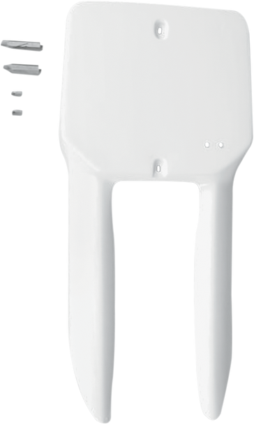 UFO Front Number Plate - White - Suzuki SU03961041