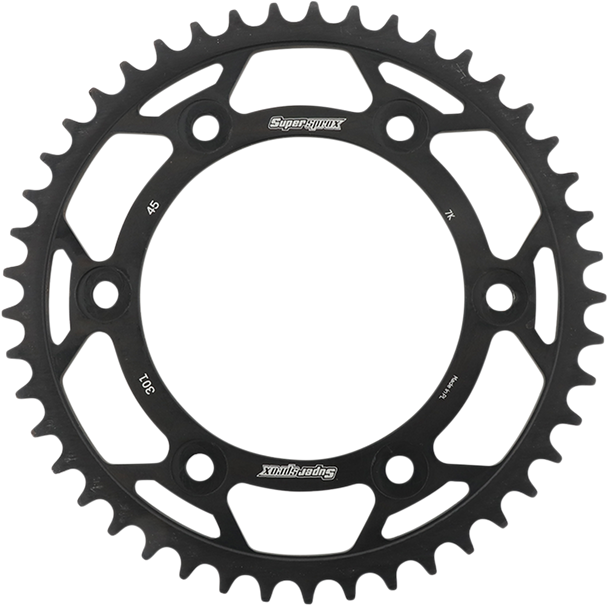 SUPERSPROX Steel Rear Sprocket - 45-Tooth RFE-301-45-BLK