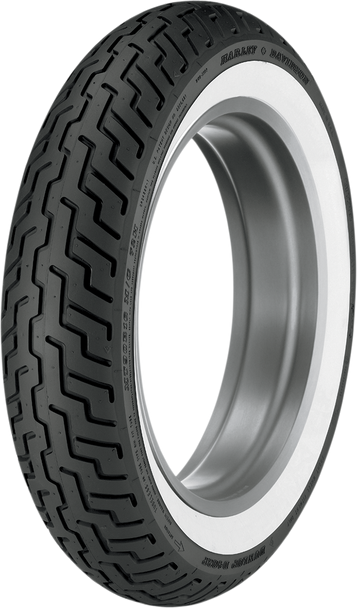 DUNLOP Tire - D402 - MT90-16 - Wide Whitewall - Front 45006380