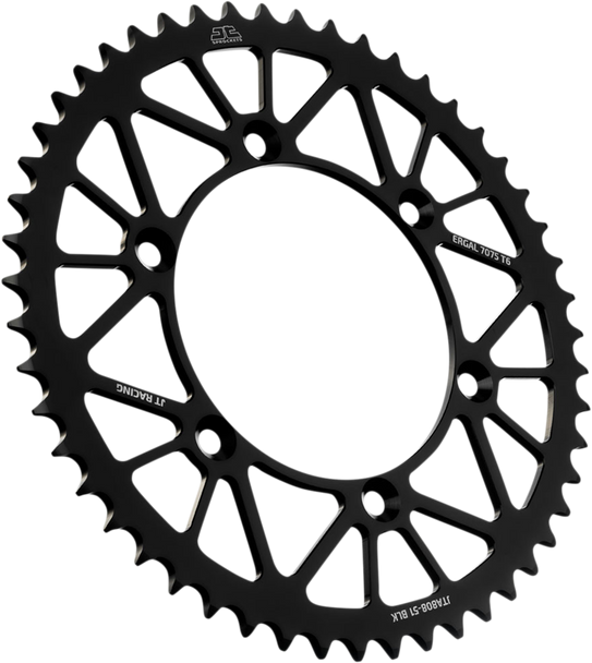 JT SPROCKETS Rear Sprocket - Suzuki - Black - 51-Tooth JTA808.51BLK