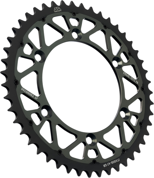 JT SPROCKETS Steel Rear Sprocket - Gray - 51-Tooth JTX808.51GR