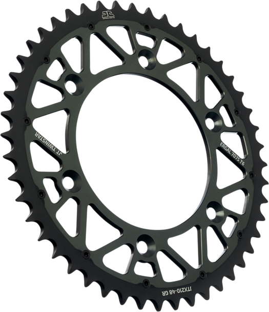 JT SPROCKETS Steel Rear Sprocket - Gray - 47-Tooth JTX210.47GR