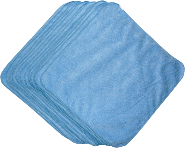 HARDLINE Microfiber Towels - Blue - 12 Pack M16260B