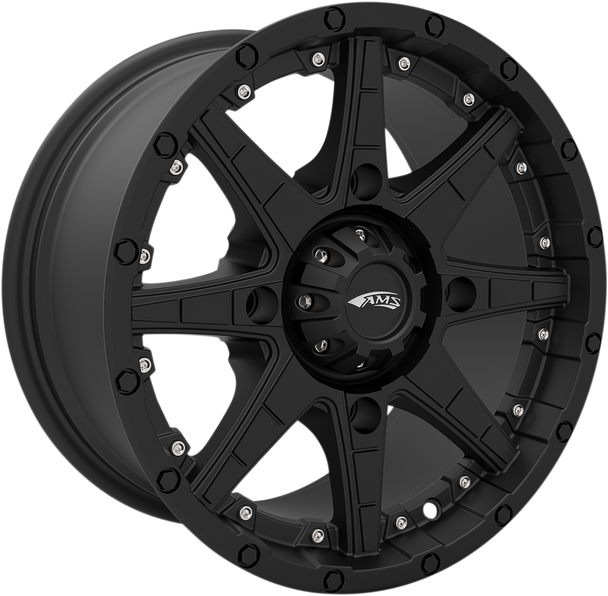 AMS Roll'n 105 Wheel - Front/Rear- Black - 14x7 - 4/110 - 5+2 4749-046AS