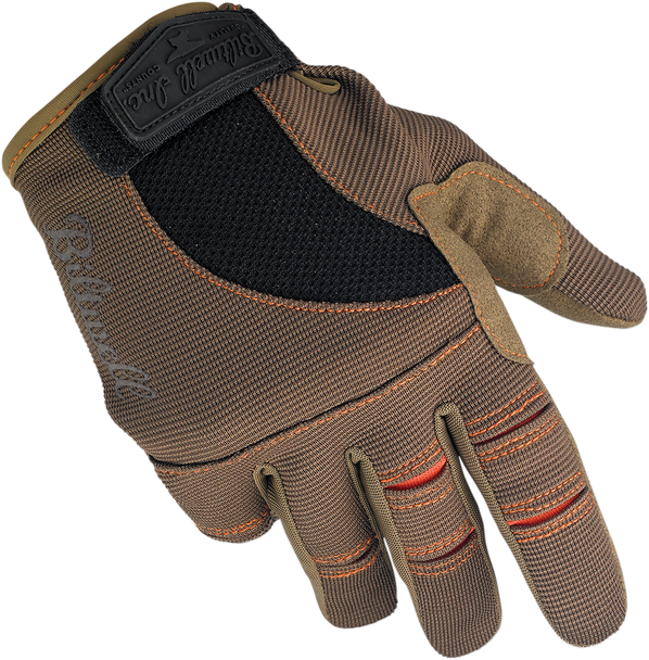 BILTWELL Moto Gloves - Brown/Orange - XS 1501-0206-001