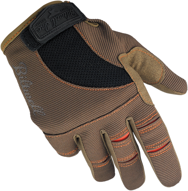 BILTWELL Moto Gloves - Brown/Orange - XS 1501-0206-001