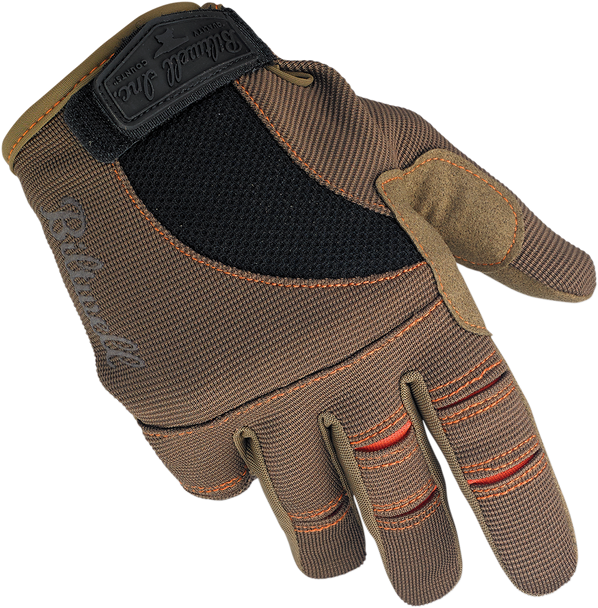 BILTWELL Moto Gloves - Brown/Orange - XL 1501-0206-005