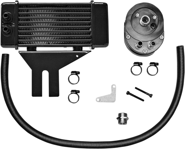 JAGG OIL COOLERS 10-Row Low Mount Oil Cooler Kit - Black 750-2500