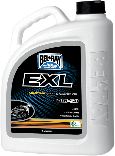 BEL-RAY EXL 4T Mineral Oil - 20W-50 - 4 L 99100-B4LW