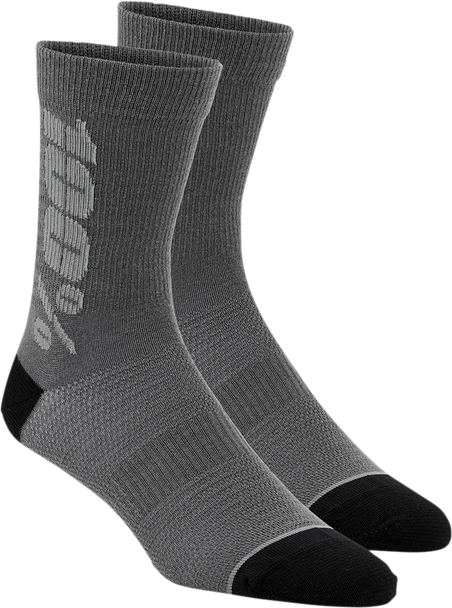 100% Rythym Socks - Charcoal/Gray - Small/Medium 24006-457-17