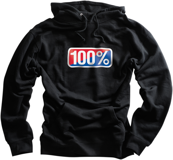 100% Classic Hoodie - Black - Medium 20029-00031