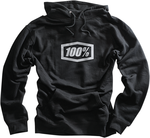 100% Icon Hoodie - Black - Large 20029-00002