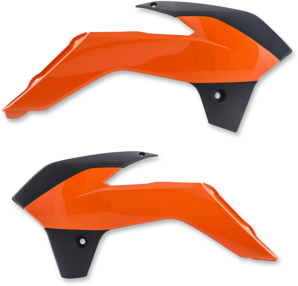 ACERBIS Radiator Shrouds - '16 Orange/Black - SX 85 2314265225