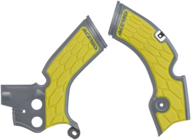 ACERBIS X-Grip Frame Guards - Gray/Yellow - RM-Z 250 2688751120