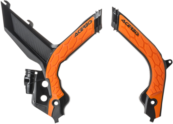ACERBIS X-Grip Frame Guards - Black/'16 Orange - KTM 2783155229