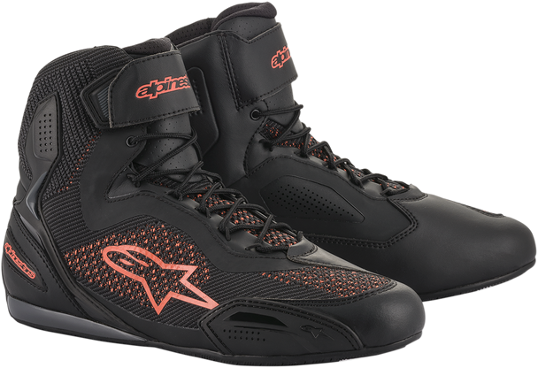 ALPINESTARS Faster-3 Rideknit Shoes - Black/Red - US 8 251031910308