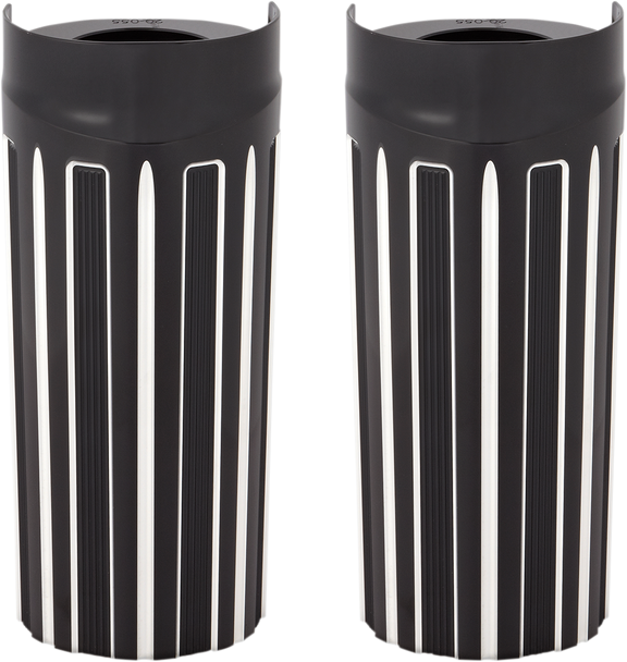 ARLEN NESS 10-Gauge Fork Boot Covers - Black Anodized - +2" - FLHT 20-057