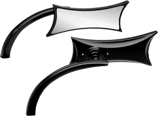 ARLEN NESS 4 Point Mirror - Black - Left 13-418
