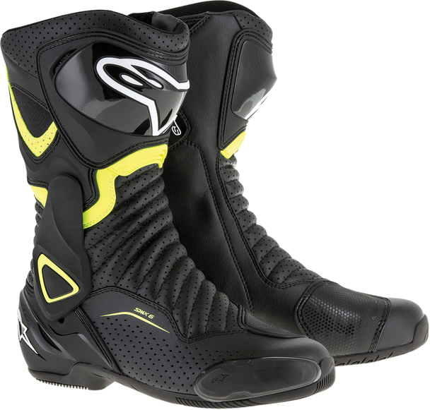 ALPINESTARS SMX-6 v2 Vented Boots - Black/Yellow - US 11.5 / EU 46 2223017-1550-46