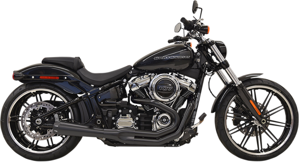 BASSANI XHAUST 2:1 Exhaust - Black 1S62RB