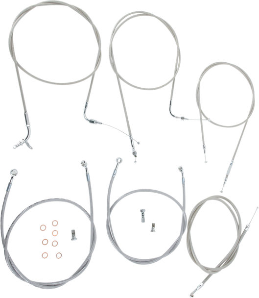 BARON Cable Line Kit - 18" - 20" - XVS1100CL - Stainless Steel BA-8042KT-18