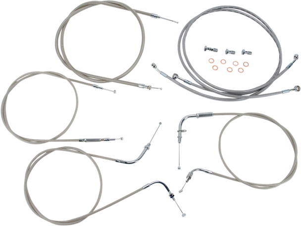 BARON Cable Line Kit - 12" - 14" - XVS1100CU - Stainless Steel BA-8048KT-12