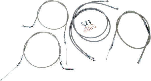 BARON Cable Line Kit - 12" - 14" - '99 - '03 Roadstar - Stainless Steel BA-8021KT-12