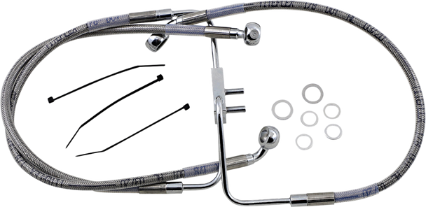 DRAG SPECIALTIES Brake Line - FXFB '18-'19 - Stainless Steel 618623