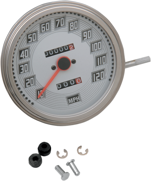 DRAG SPECIALTIES FL-Style 2240:60 Speedometer - Billet-Look Face 75695