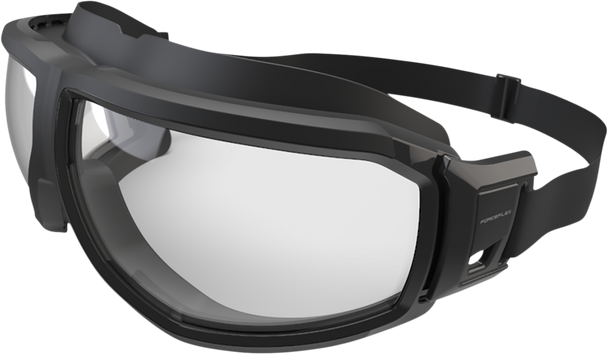 FORCEFLEX Riding Goggles - Anti-Fog - Black/Gray - Clear FFG-01045-040