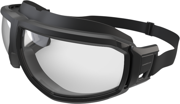 FORCEFLEX Riding Goggles - Anti-Fog - Black/Gray - Clear FFG-01045-040