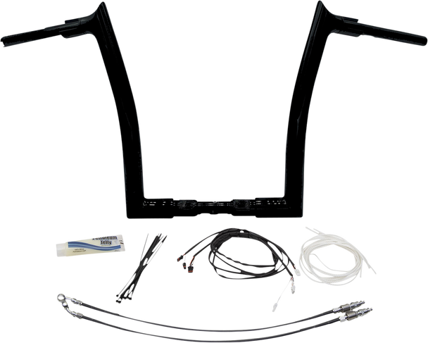 Fat Baggers Inc 14" Pointed Top Handlebar Kit for 2018-2020 Harley-Davidson Road King Special FLHRXS 809614-B
