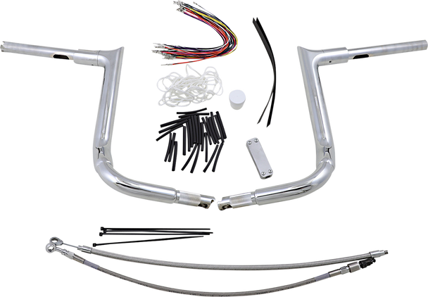 FAT BAGGERS INC. Handlebar Kit - Pointed Top - 14" - Chrome 809114