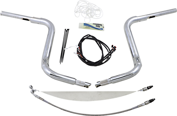 FAT BAGGERS INC. Handlebar Kit - Rounded Top - 14" - Chrome 809514