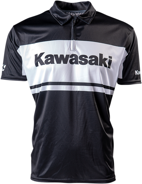 FACTORY EFFEX Kawasaki Team Pit Shirt - Black - Medium 23-85102