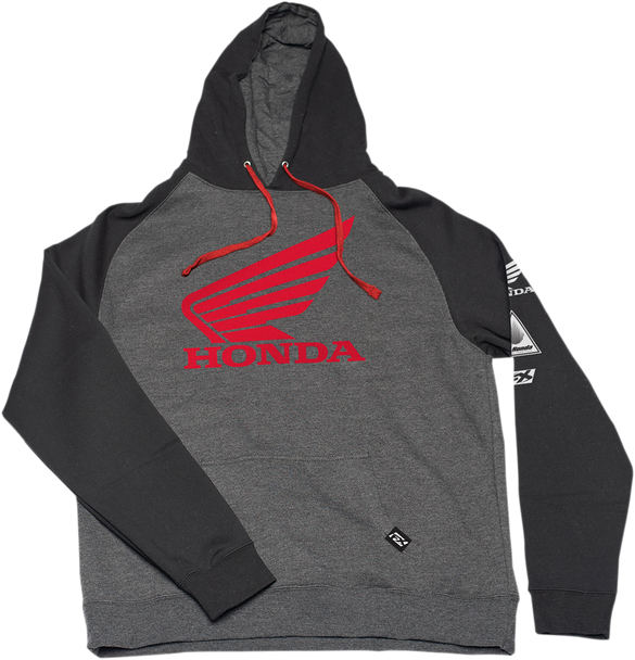 FACTORY EFFEX Honda Wing Hoodie - Dark Gray - Medium 22-88302